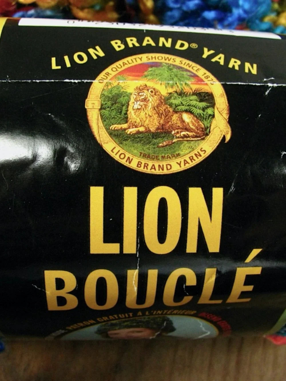Lion Brand Boucle Yarn Super Bulky Size 6 Jelly Bean Blues Yellow 57yd Lot of 3